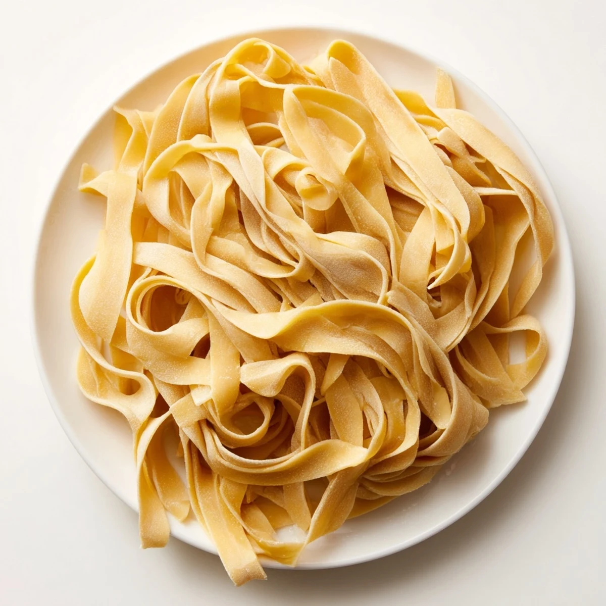 Rustic handmade sourdough pasta nests ready for boiling in a large cooking pot