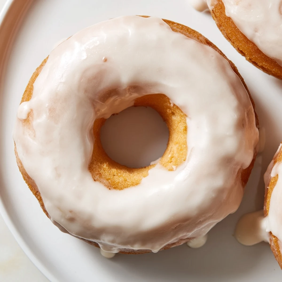 Moist Greek yogurt cake donuts with cinnamon baked to golden brown perfection