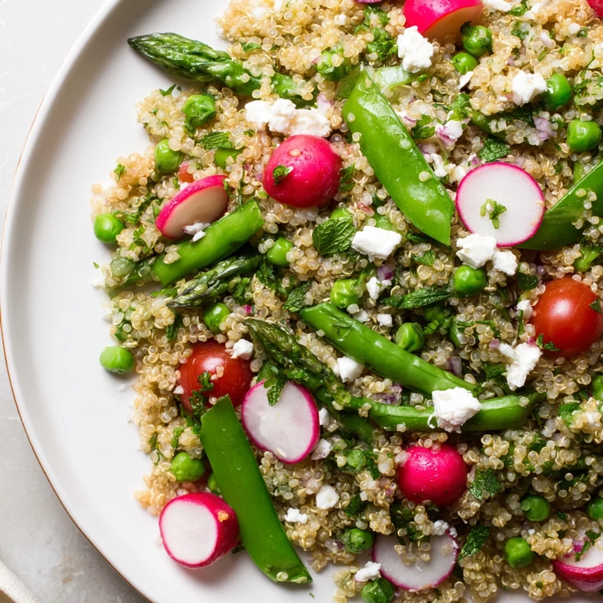 Spring Vegetable Quinoa Salad