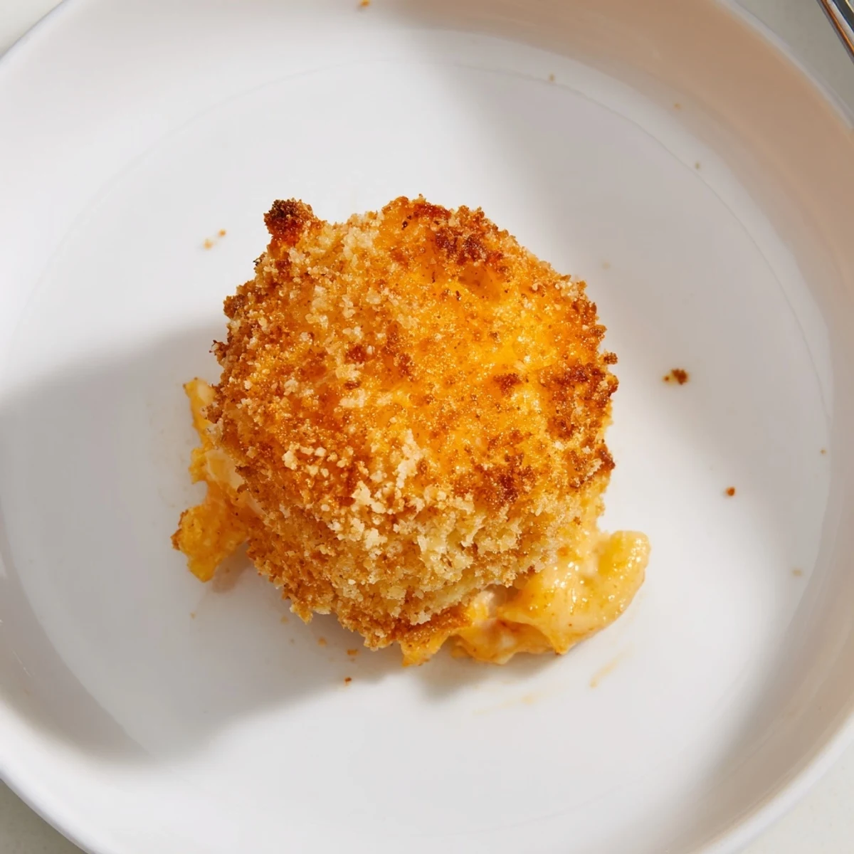 Crispy Fried Mac And Cheese Bites served with marinara, creamy centers oozing  