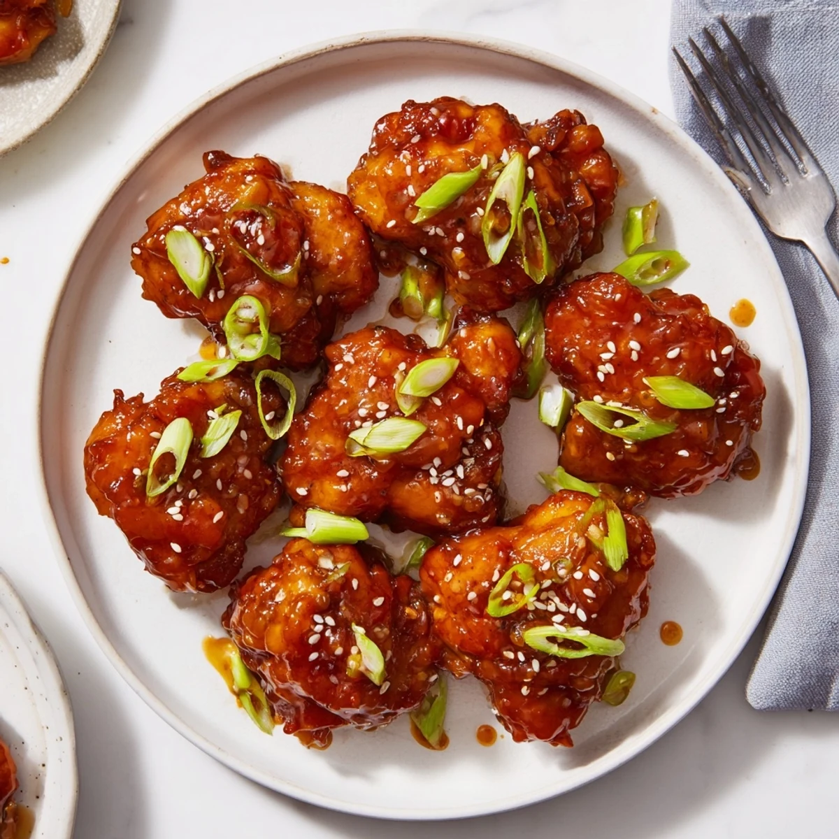 Oven-baked Sticky Sweet Savory Apricot Chicken, sticky sauce bubbling and caramelized  