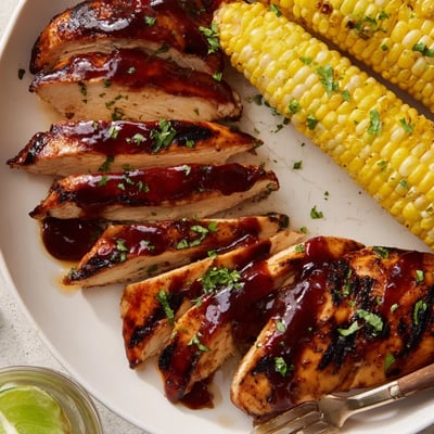 BBQ Chicken with Corn