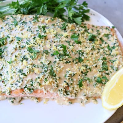 Boursin Baked Salmon Fillets